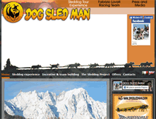 Tablet Screenshot of dogsledman.com